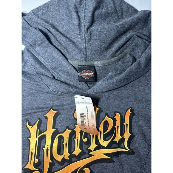 Harley Davidson Womens Size Medium Gray Lightweight Sweatshirt - Picture 4 of 7